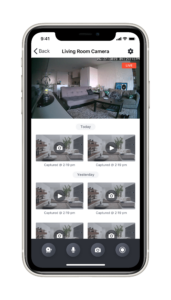 live video on the abode app