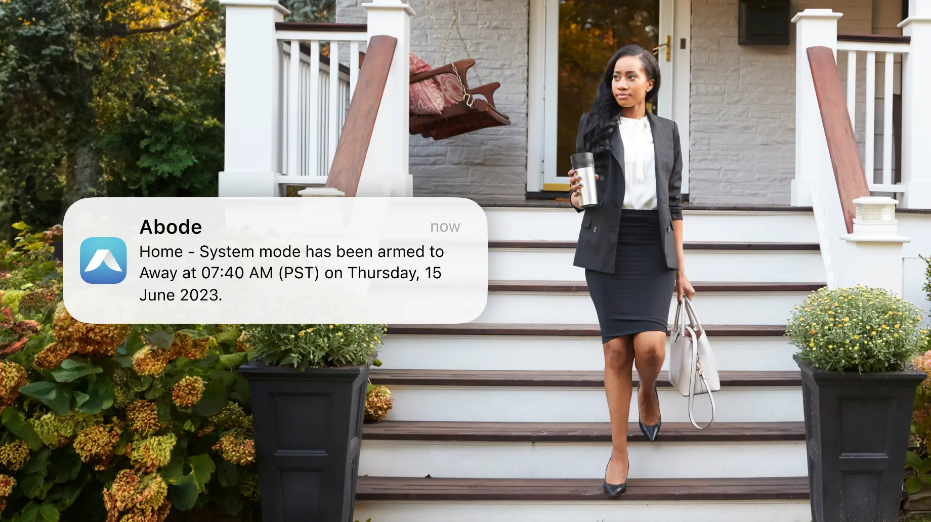 Home secured with Abode system with Auto Arming